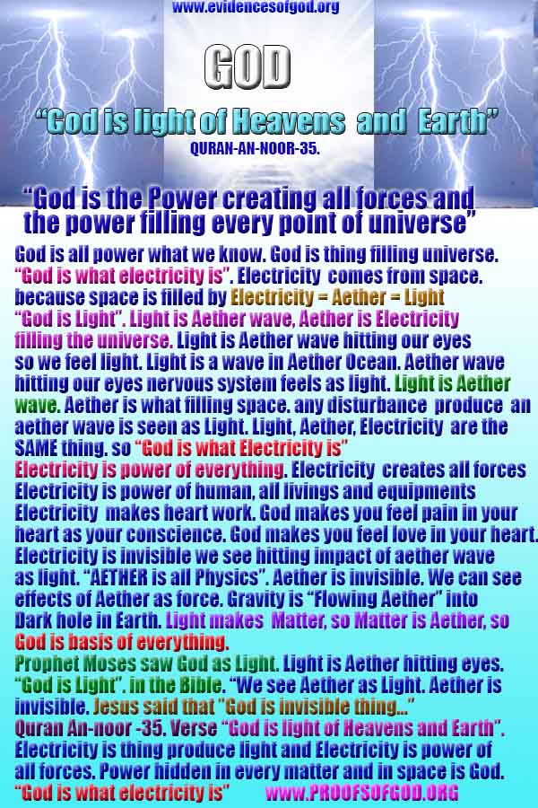 Evidences and Proofs of God