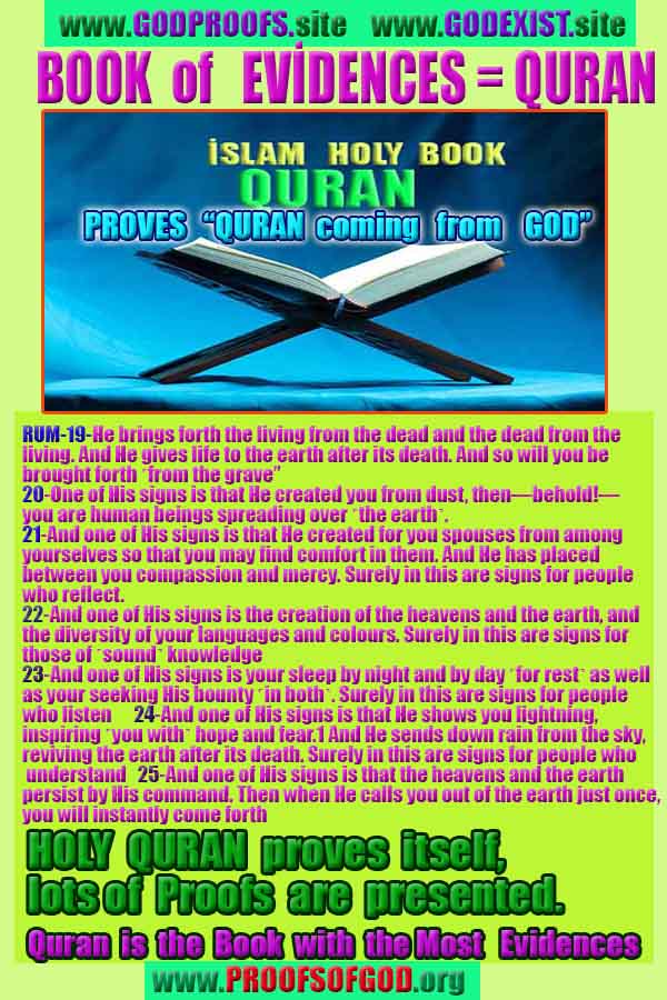 Evidences and Proofs of God