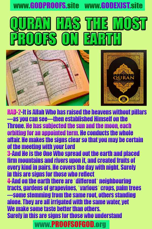 Evidences and Proofs of God