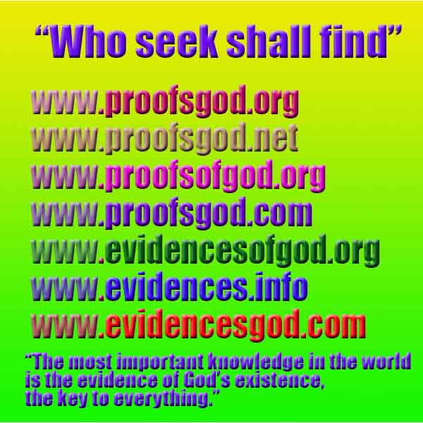 Evidences and Proofs of God