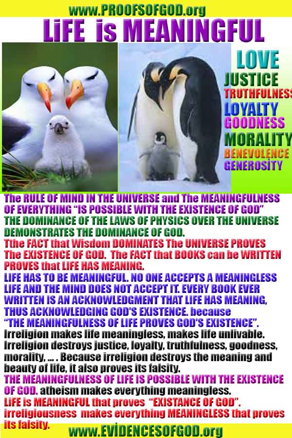 Evidences and Proofs of God